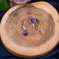 The Amethyst Drop Earrings