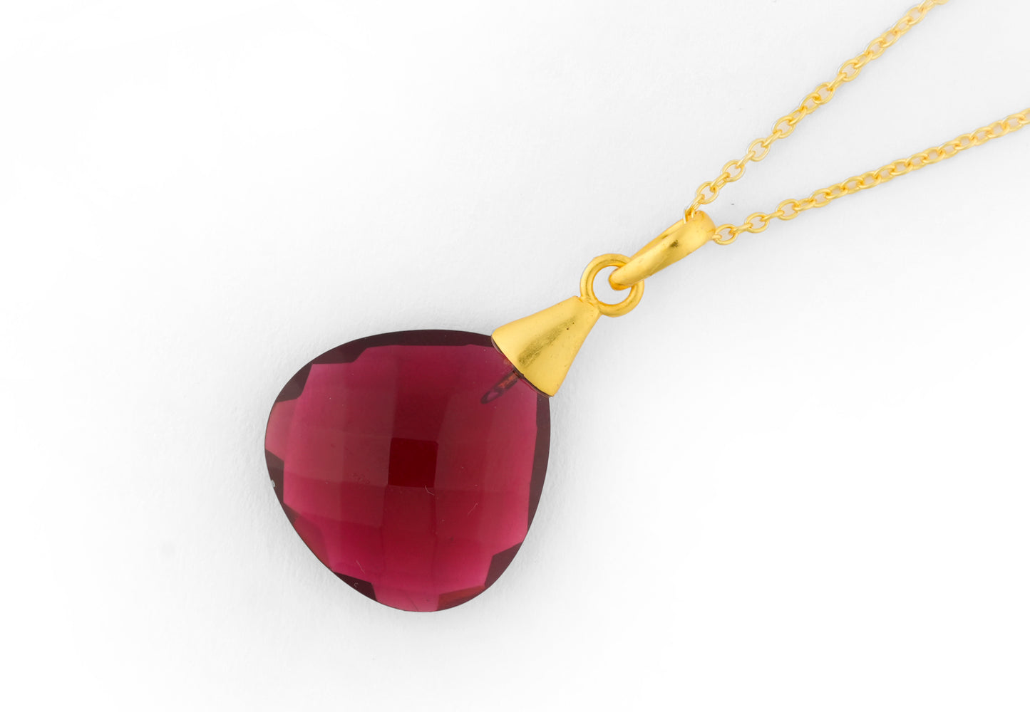 Ruby Drop Necklace