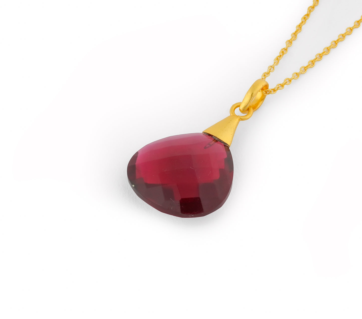 Ruby Drop Necklace