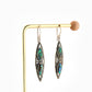 Abalone Silver Dual Drops Earrings