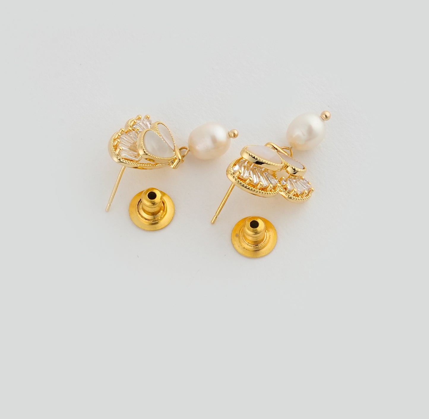 Serene Pearl MOP Butterflies Studs