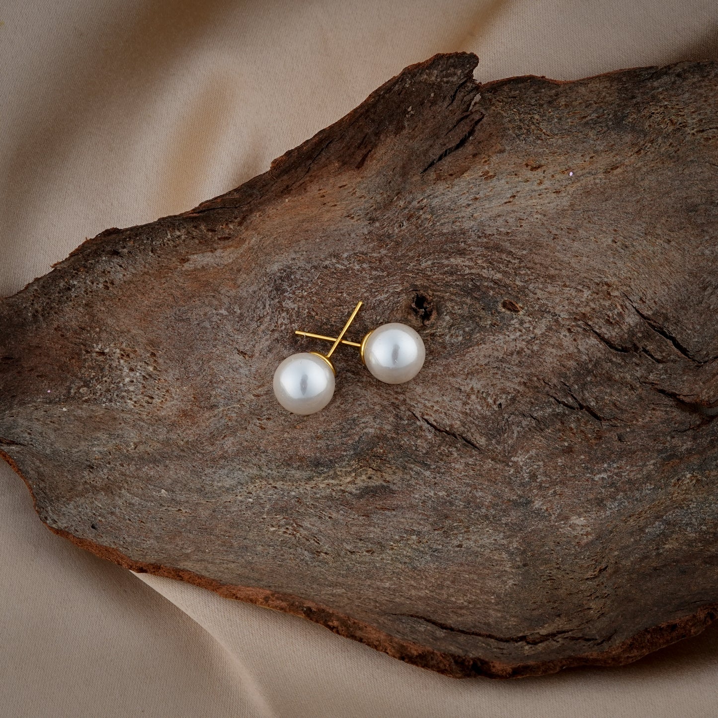 White Pearl Studs