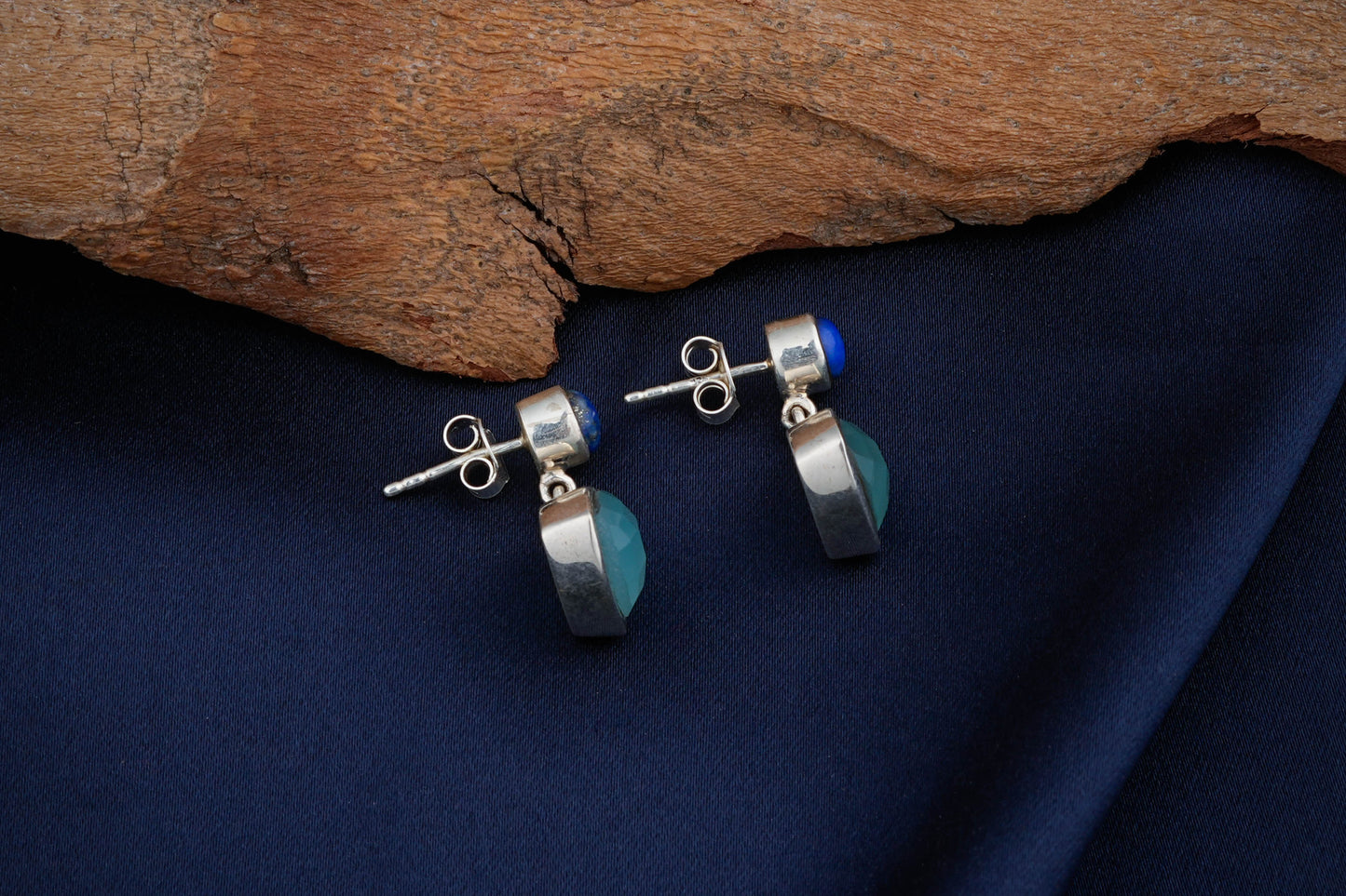 Lapis Chalcedony Drops