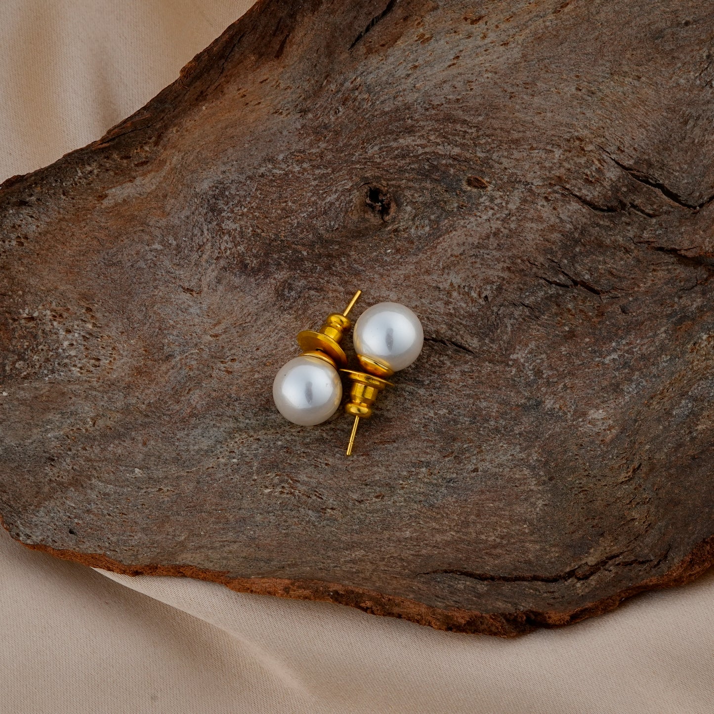 White Pearl Studs