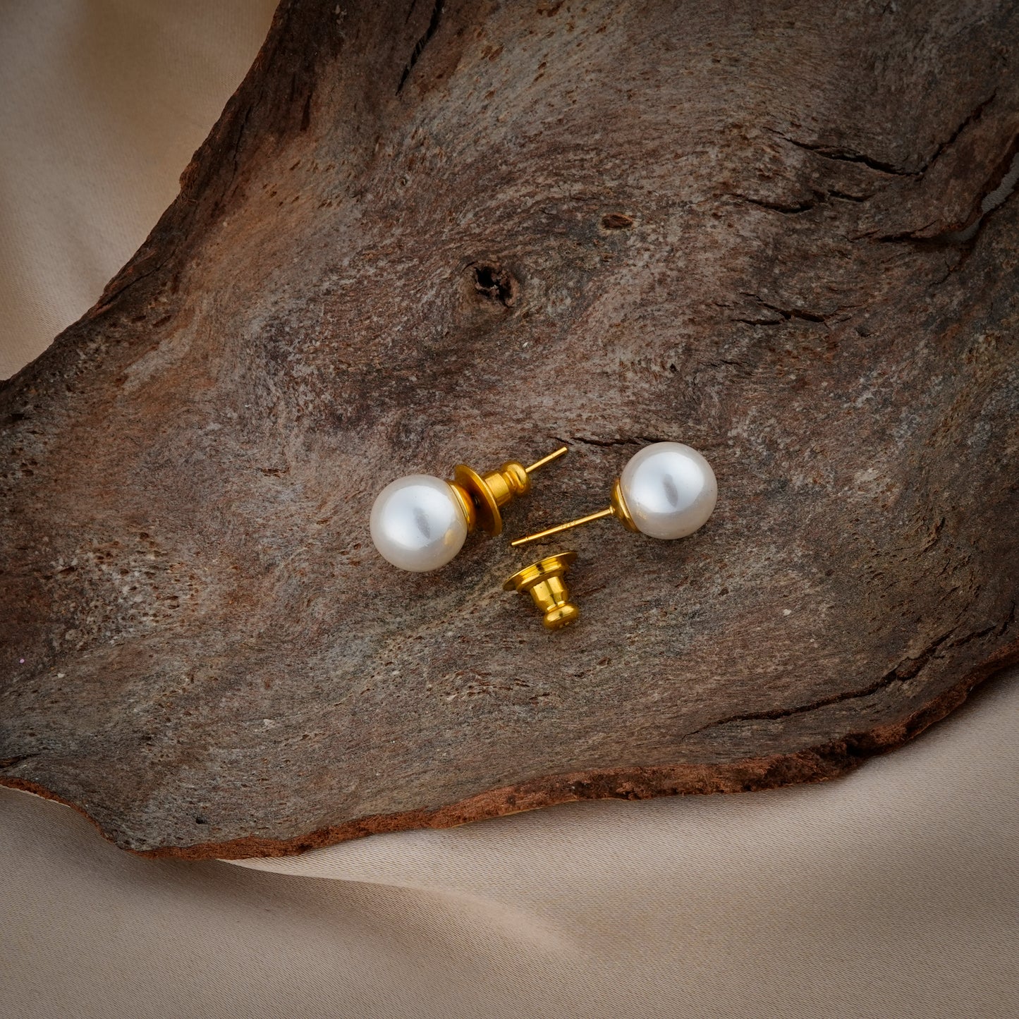 White Pearl Studs