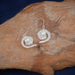 Silver Pearl Wave Earrings