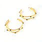 Malachite Statement Hoops