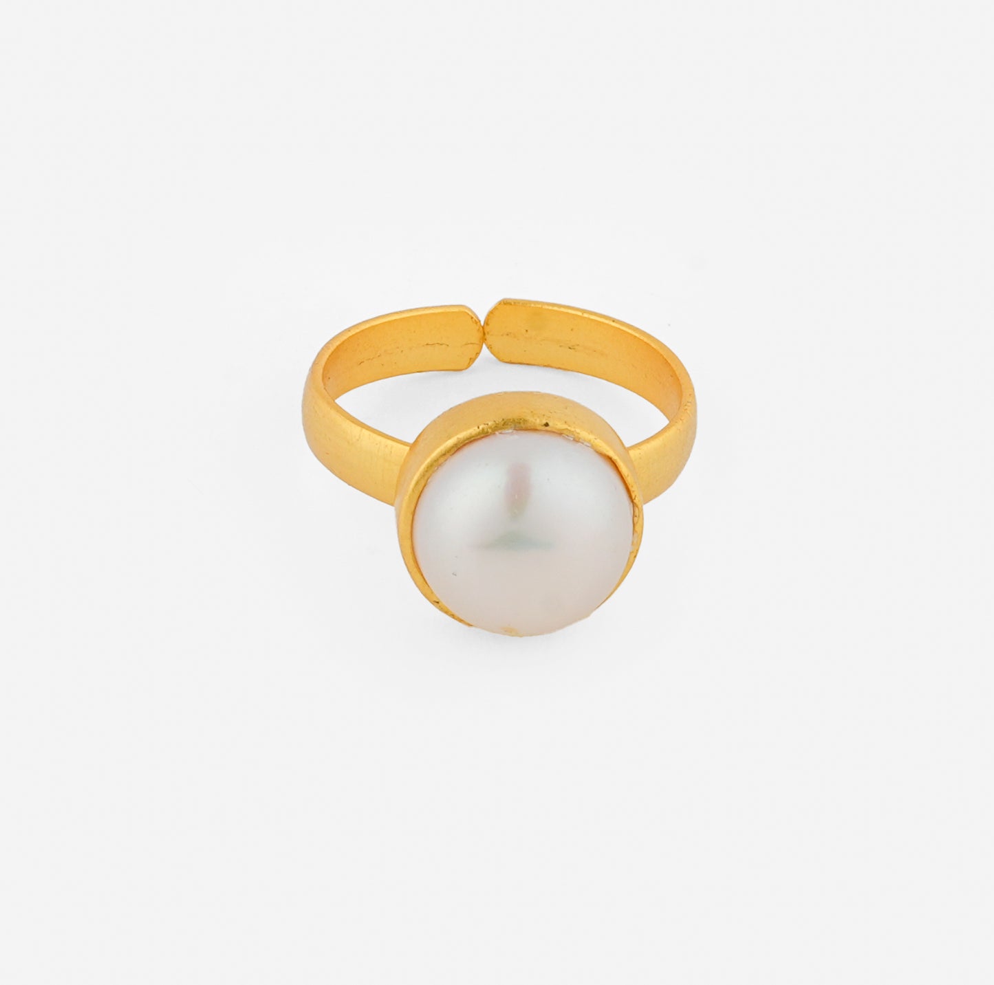 Classic Pearl Ring (Gold-Plated)