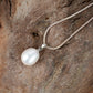 Oval Pearl Pendant (with Chain)