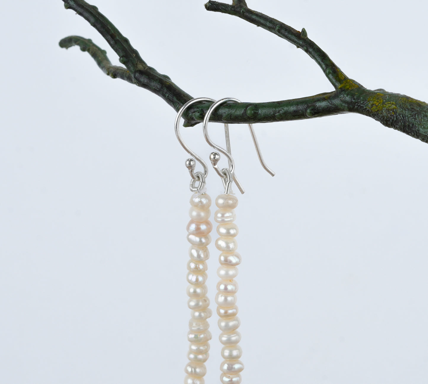 Fresh Water Pearls And Amazonite Melon Earrings