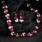 Tasseled Pearl And Ruby Set