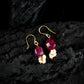 Tasseled Pearl And Ruby Set