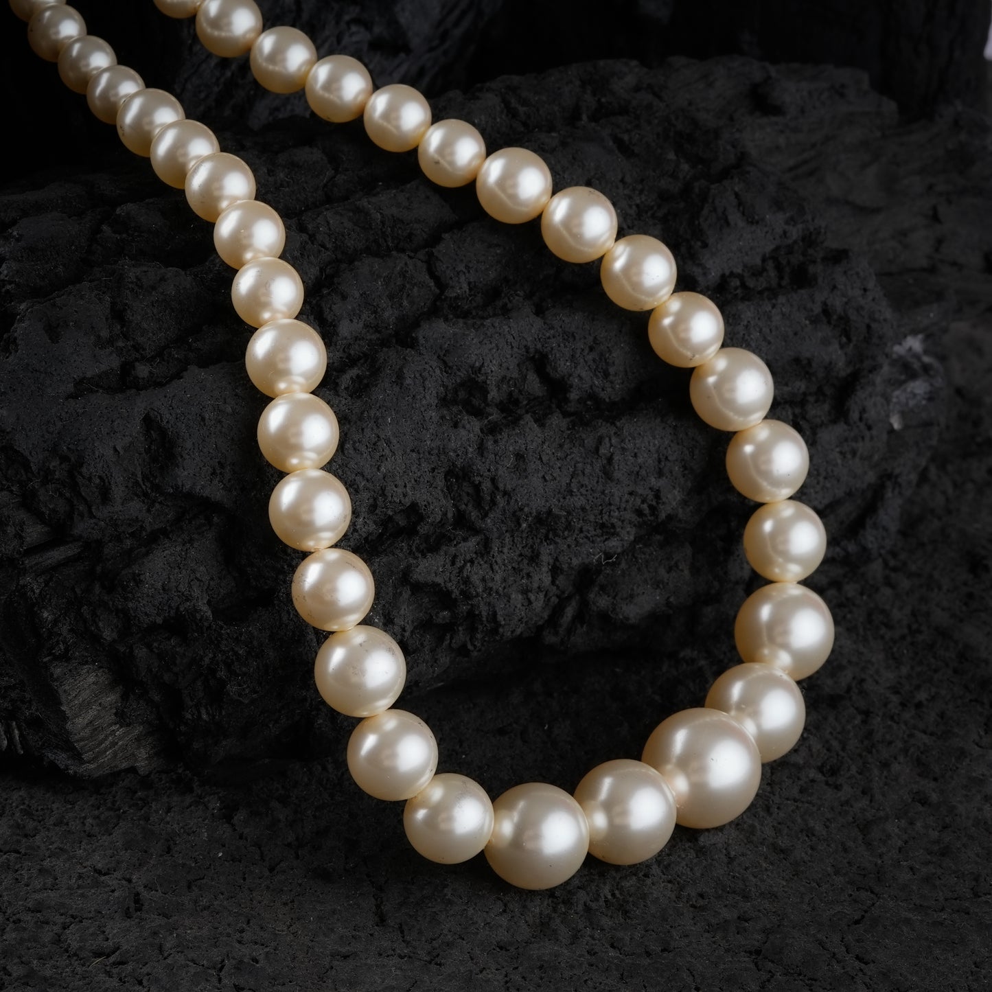 Graduated Swarovski Pearls Necklace