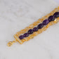 Citrine And Amethyst Bracelet