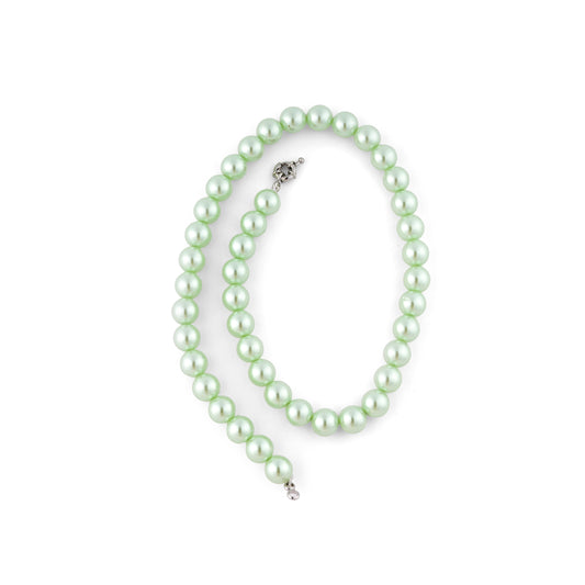 Sage Green Pearls Necklace Set