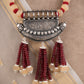 Ruby Odisha Pukhraj Silver Designer Necklace