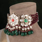 Silver Kundan Designer Choker Set