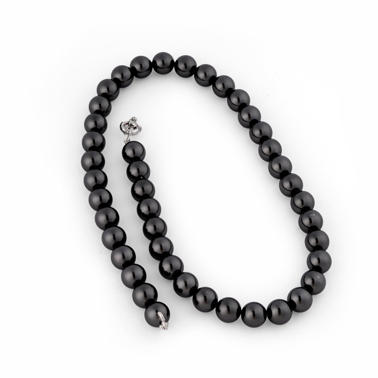 Midnight Black Pearls Necklace Set