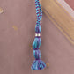 Tri layered Silve Aquamarine Amethyst Necklace