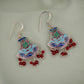 Hand Painted Enamelled Silver Necklace Set