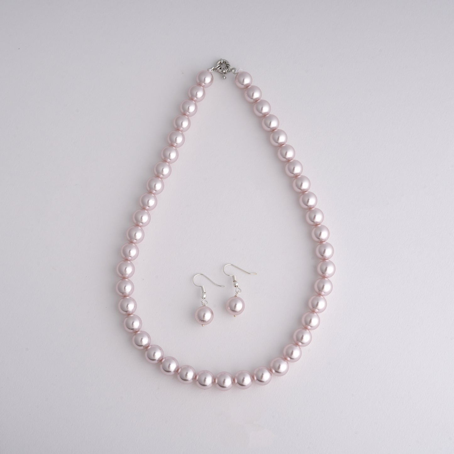 Fossil Pink Pearls Necklace Set