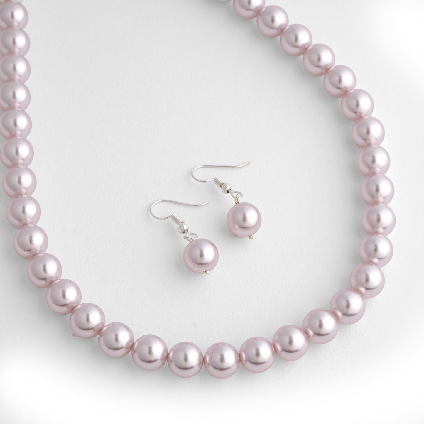 Fossil Pink Pearls Necklace Set