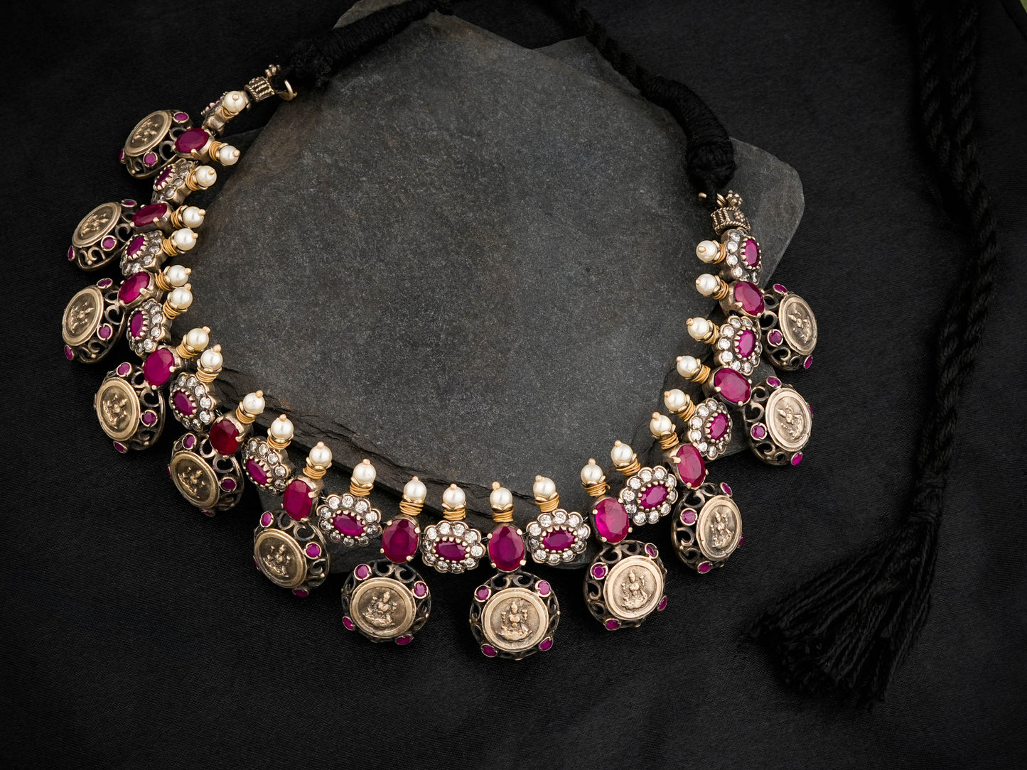 South Indian Lakshmi Temple Jewellery Set