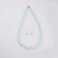 Powder Blue Pearls Necklace Set