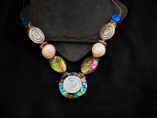 Shells And Silver Designer Necklace