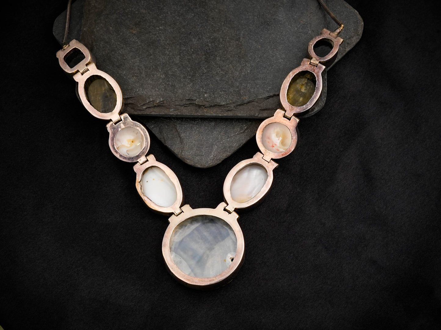 Shells And Silver Designer Necklace
