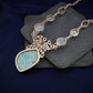 Larimar Multi Stone Silver Statement Necklace