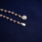 Hand Painted Chaand Enamel Silver Necklace Set