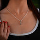 Silver Marcasite Infinity Pendant Necklace