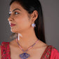 Hand Painted Mehraab Enamel Silver Necklace Set