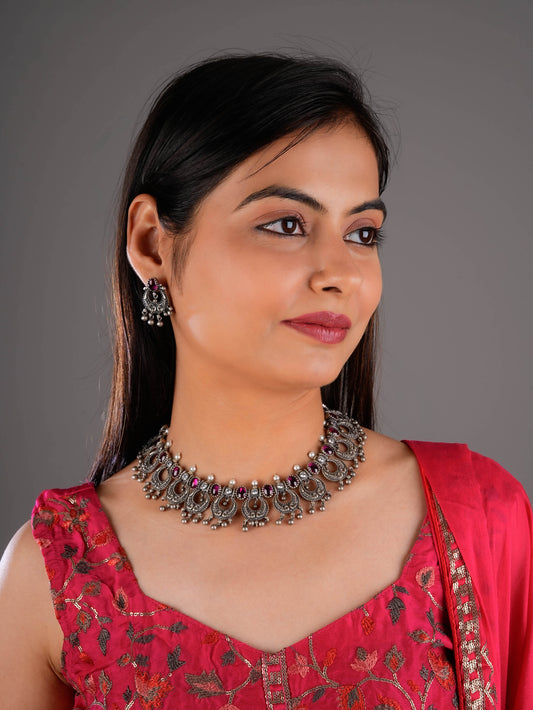 South Indian Chandrika Temple Jewellery Set