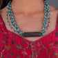 Turquoise Pearl Silver Necklace