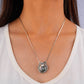 Garnet-Eyed Marcasite Owl Shell Brooch Cum Pendant