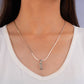 Silver Marcasite Infinity Pendant Necklace