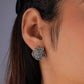 Deco Bloom Marcasite Silver Studs