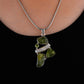 Elegant Silver Pendant with Peridot Stone