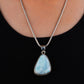 Larimar Triangle Silver Pendant