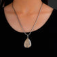 Ammonite Drop Silver Pendant
