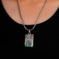 Abalone Rectangle Silver Pendant
