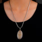 Ammonite Oval Silver Pendant