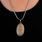 Ammonite Oval Silver Pendant
