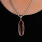 Teardrop Carnelian Silver Pendant