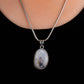 Lunar Grace: Moonstone Oval Pendant Necklace