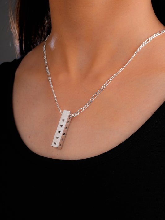 Silver Cubicle Pendant