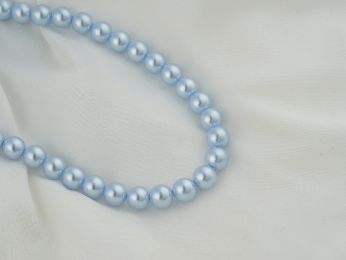 Ice Blue Pearls Necklace Set