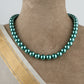 British Green Pearls Necklace Set